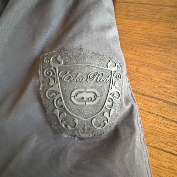 Ecko Red down & feather filled black parka size small EUC - Picture 6 of 15